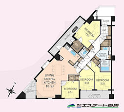 ユアコート新所沢エルグリーン 4LDKの間取図画像
