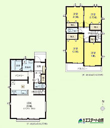 小平市学園東町3丁目全2棟 新築戸建 A号棟