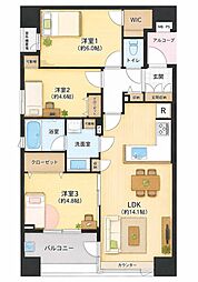 ラヴィドール田無 3LDKの間取図画像