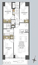 間取図画像 3LDK