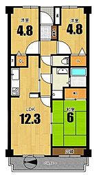 間取図画像 3LDK