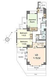 ライオンズガーデン東大宮弐番館 3LDKの間取図画像