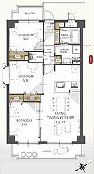 間取図画像 3LDK