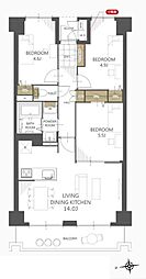 間取図画像 3LDK