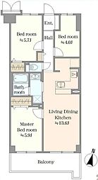 エクセルふじみ野 3LDKの間取図画像