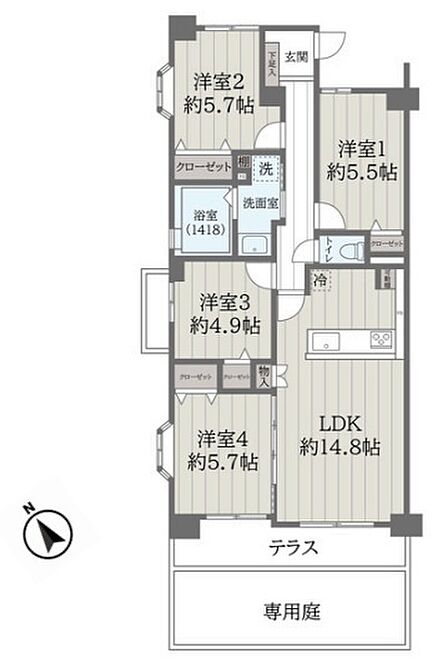 図面と現況が異なる場合は現況を優先させていただきます。