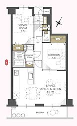 モナークプラザ西浦和秋ヶ瀬公園 1SLDKの間取図画像