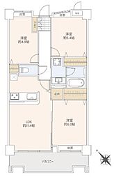 ライオンズガーデン西浦和第2 3LDKの間取図画像
