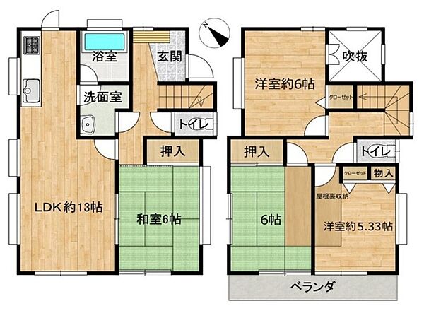間取りを拡大表示