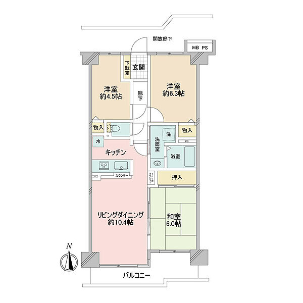 間取りを拡大表示