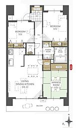 間取図画像 3LDK