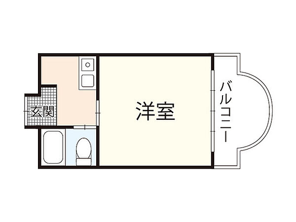 広島県広島市佐伯区五日市中央2丁目(賃貸マンション1K・5階・20.00㎡)の写真 その2