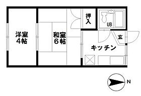 ハイツあけぼの 207 ｜ 石川県野々市市高橋町3-47（賃貸アパート2K・2階・27.00㎡） その2