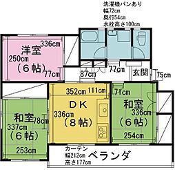 セサミ大町 3DKの間取図画像