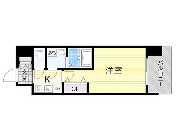 レジュールアッシュ塚本レジデンス ｜大阪府大阪市西淀川区野里2丁目(賃貸マンション1K・9階・22.87㎡)の写真 その2