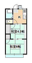 岡山県倉敷市西尾（賃貸アパート2K・2階・32.27㎡） その2