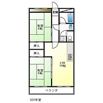 岐阜県各務原市鵜沼東町3丁目（賃貸アパート2LDK・3階・48.60㎡） その2