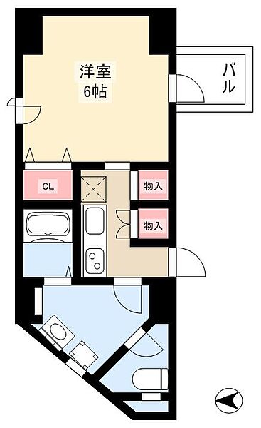 サンシャイン中郷 ｜愛知県名古屋市中川区中郷3丁目(賃貸マンション1K・2階・31.32㎡)の写真 その2