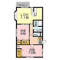 アイリス・クシマＢ棟 101 ｜ 鳥取県米子市西福原5丁目（賃貸アパート2LDK・1階・59.62㎡） その2