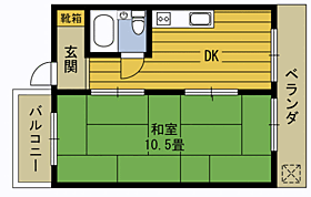 ユナイテッドパレス津留 303 ｜ 大分県大分市大字津留北下郡下（賃貸アパート1DK・3階・26.55㎡） その2