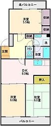プリムローズ 3DKの間取図画像