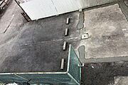 2階からすぐの駐車場