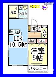 ＡＦ　クレステッド　アイビス[ヘーベルメゾン・Wi-Fi付] 2階
