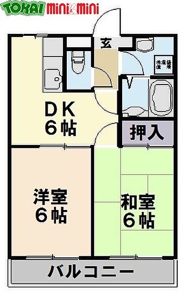 セントナージュ 404｜三重県松阪市川井町(賃貸アパート2DK・4階・41.31㎡)の写真 その2