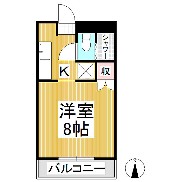 ハイツナリタ ｜長野県長野市大字東和田(賃貸マンション1K・3階・23.00㎡)の写真 その2