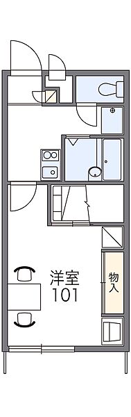 レオパレスサンハイム小泉II 107｜愛媛県今治市小泉2丁目(賃貸アパート1K・1階・23.18㎡)の写真 その3
