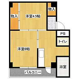 ゼウス富岡2 2SKの間取図画像