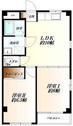 ACCESS-9 2LDKの間取図画像