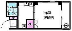 サンファスト 1Kの間取図画像