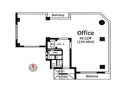 東ビルの間取図画像