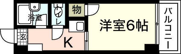 ジョイフリー皆賀 ｜広島県広島市佐伯区皆賀3丁目(賃貸マンション1K・4階・21.00㎡)の写真 その2