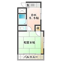 ハイツ南風Ｋ 206 ｜ 三重県津市藤方（賃貸マンション1DK・2階・30.15㎡） その2