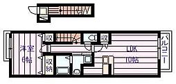 カンフォートアイ 1LDKの間取図画像