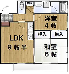 プリメイト21 2LDKの間取図画像