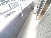 南向きのバルコニーです