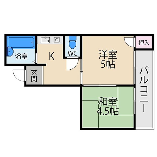 第三光永住 ｜大阪府寝屋川市緑町(賃貸マンション2K・2階・30.00㎡)の写真 その2