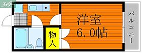 岡山県岡山市北区今2丁目（賃貸マンション1K・3階・17.10㎡） その2