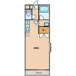 マーベラスハイツ ワンルームの間取図画像