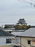 ルーフバルコニーから岸和田城が見えますよ。