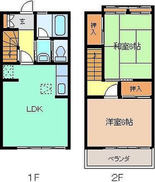 アローハイツ 103｜群馬県桐生市相生町4丁目(賃貸アパート2LDK・1階・52.99㎡)の写真 その2