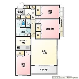 間取図画像 3LDK