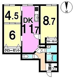 余部上　舞協マンション花木1階部分/2階建