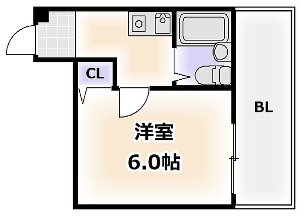 大阪府大阪市阿倍野区昭和町1丁目(賃貸マンション1K・5階・20.00㎡)の写真 その2