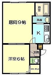 アビタ潮見 1LDKの間取図画像