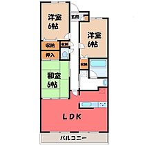 ハイツマロニエ今泉  ｜ 栃木県宇都宮市今泉町（賃貸マンション3LDK・6階・77.88㎡） その1