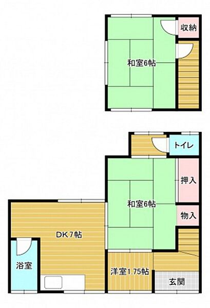 広島県広島市東区尾長東3丁目(賃貸一戸建2DK・--・42.00㎡)の写真 その2